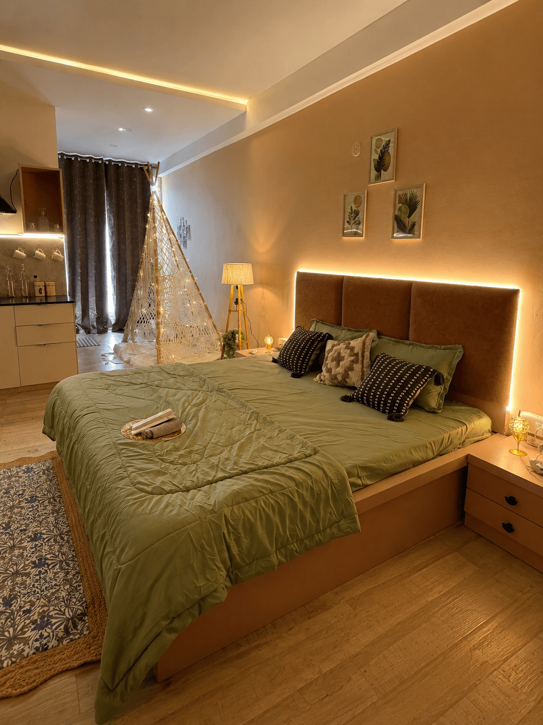 Sink-in Bed